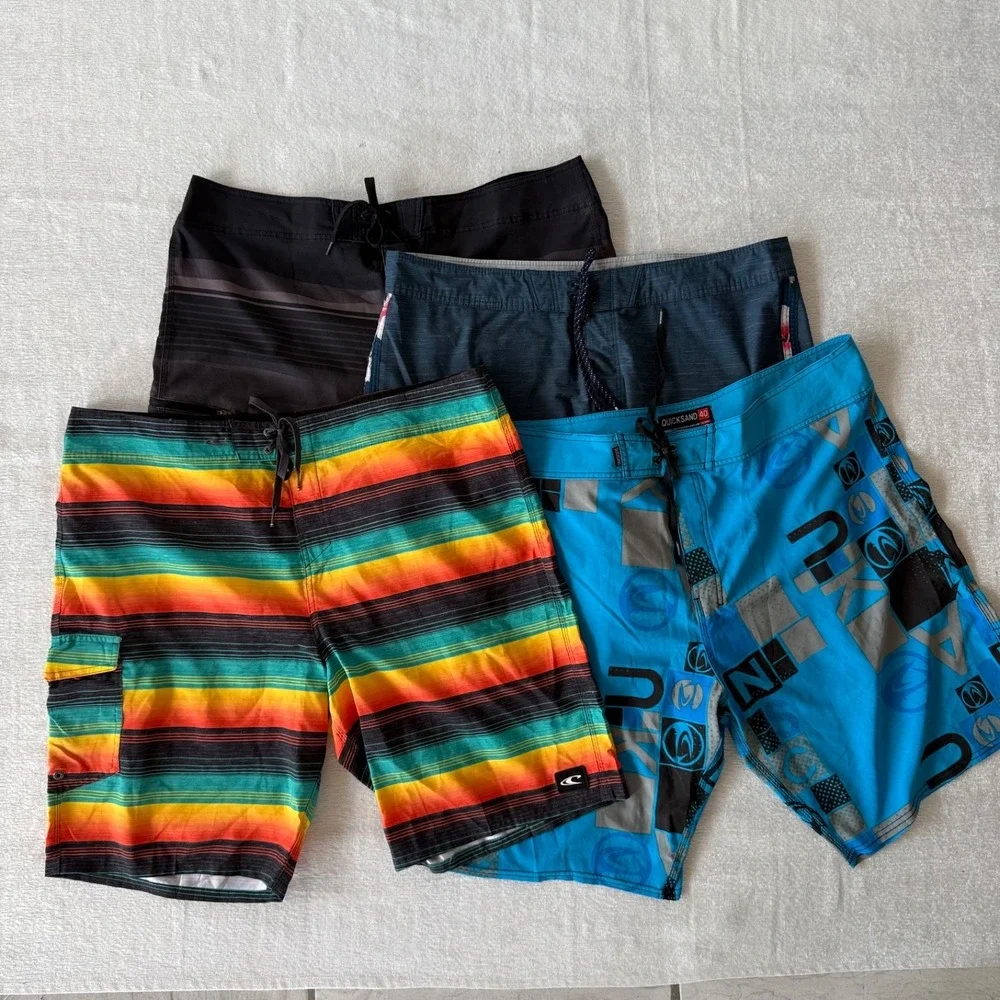 Lot 4 Men's Surf Skate Boardshorts O'Neill Billabong‎ Quicksand Size 40